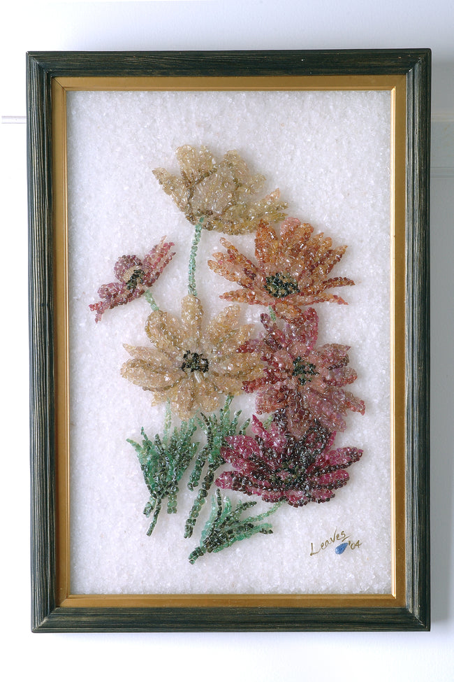 Prismatic Petals: 3D Handcrafted Gemstone Wildflowers Hover Image