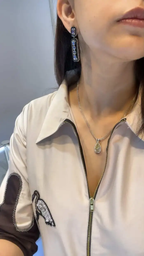 18k White Gold Pendant Necklace - 4.00 Ct. Fancy Light Yellow Color Pendant Necklace