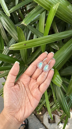 Natural Pink Sapphire & Ethiopian Opal Earrings - 18k Yellow Gold Diamond Earrings