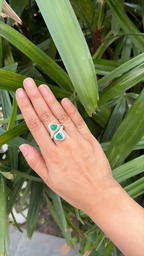 Natural Zambian Emerald Two Tone Gold Ring - 18k Gold Diamond Wedding Ring