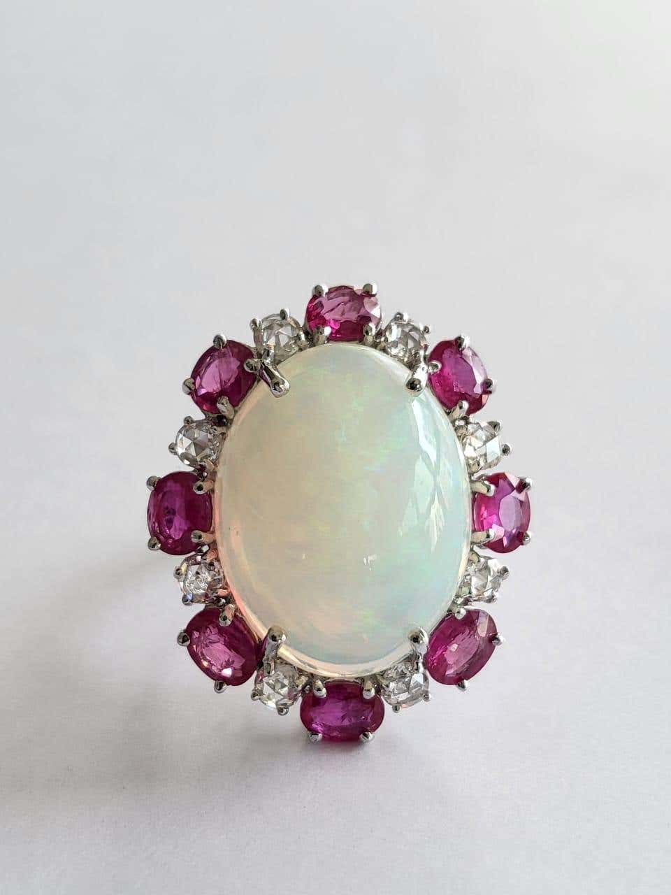 ruby and opal ring