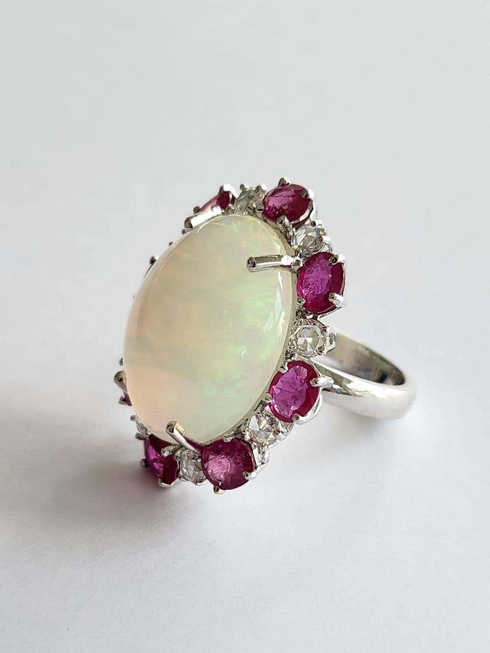 opal engagement rings 