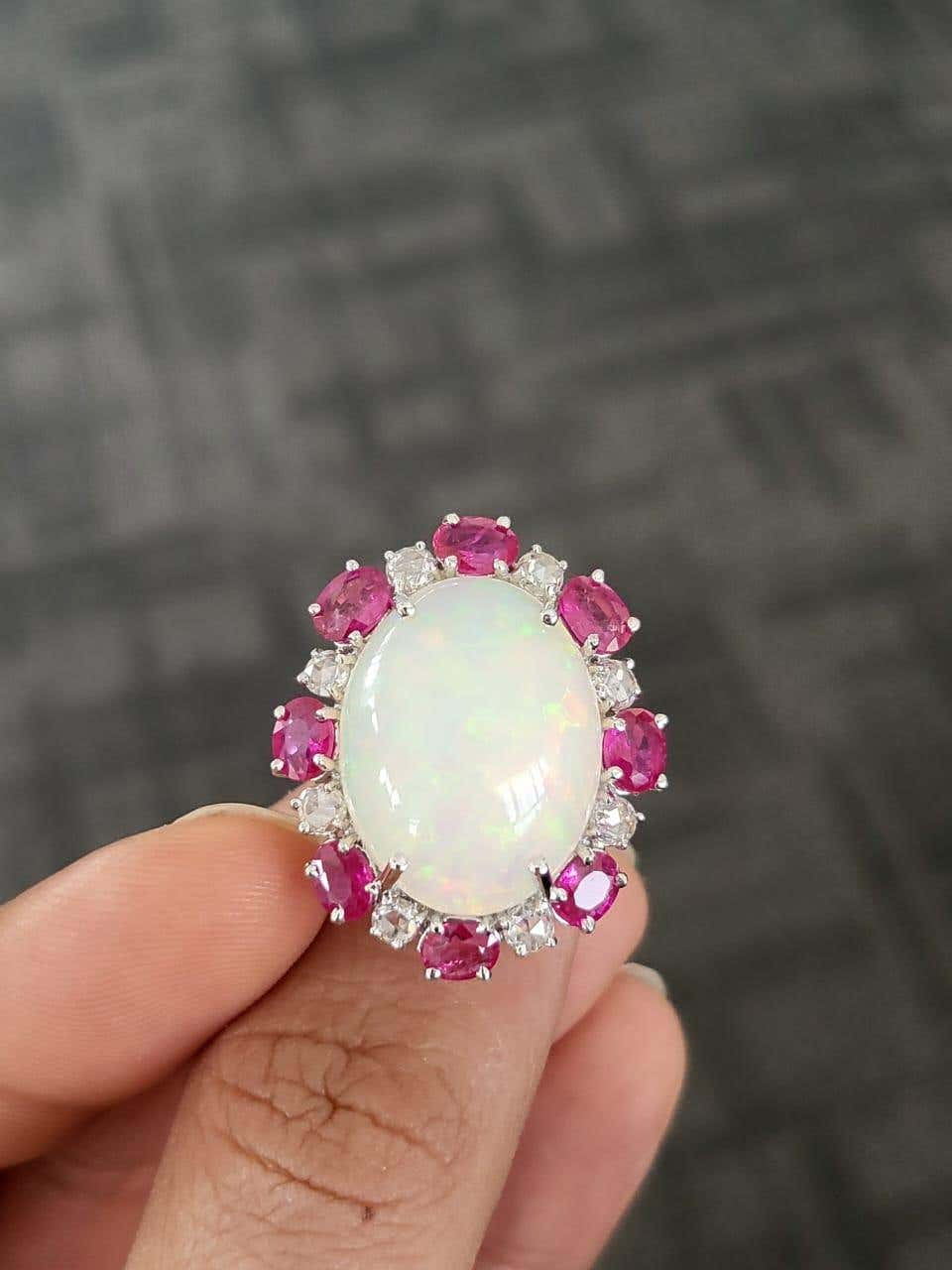 ladies opal rings