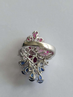 ruby blue sapphire ring