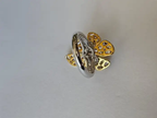 18k Yellow Gold Handmade Diamond Ring - Natural Jade Gemstone Engagement Ring