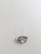 18k White Gold Rose Cut Diamond Ring - Natural Multi Sapphire Wedding Ring