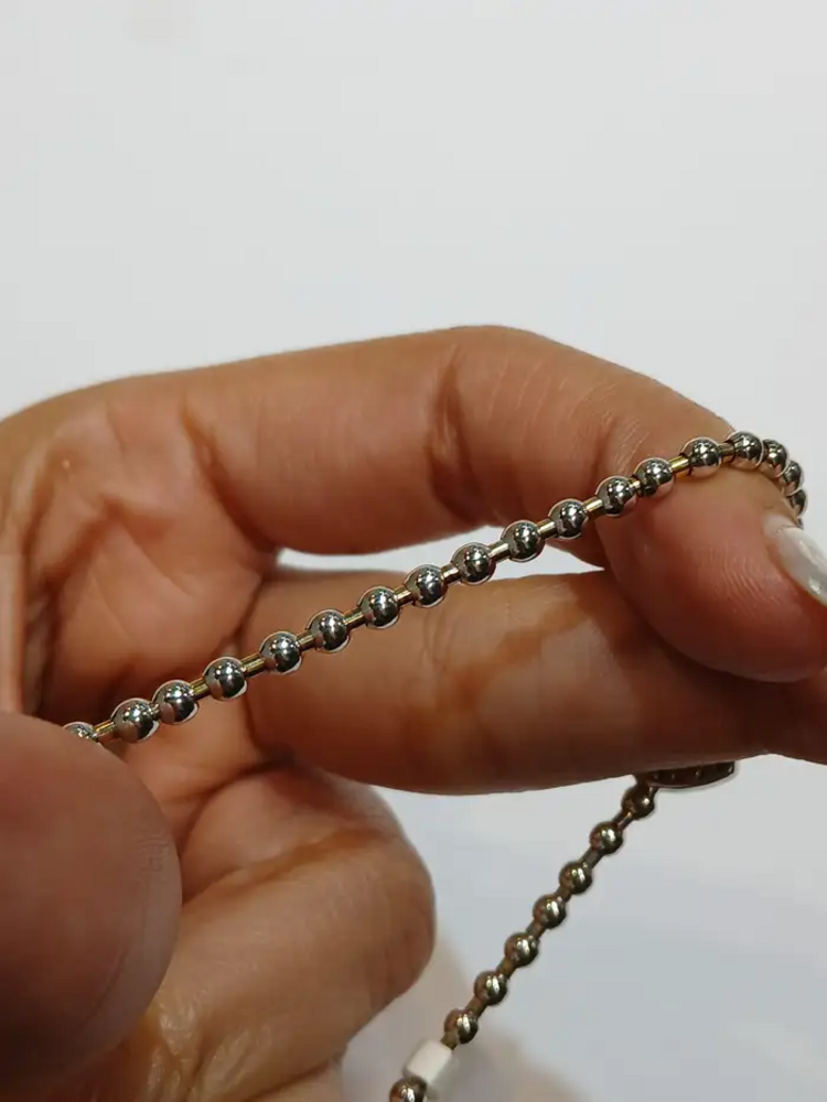 18k White Gold Diamond Antique Unisex Bangle Bracelet