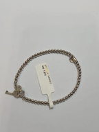 18k White Gold Diamond Antique Unisex Bangle Bracelet