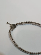 18k White Gold Diamond Antique Unisex Bangle Bracelet